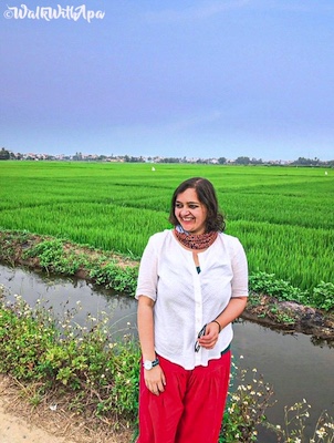 Aparajitha at Hoi An Rice Fields, Vietnam