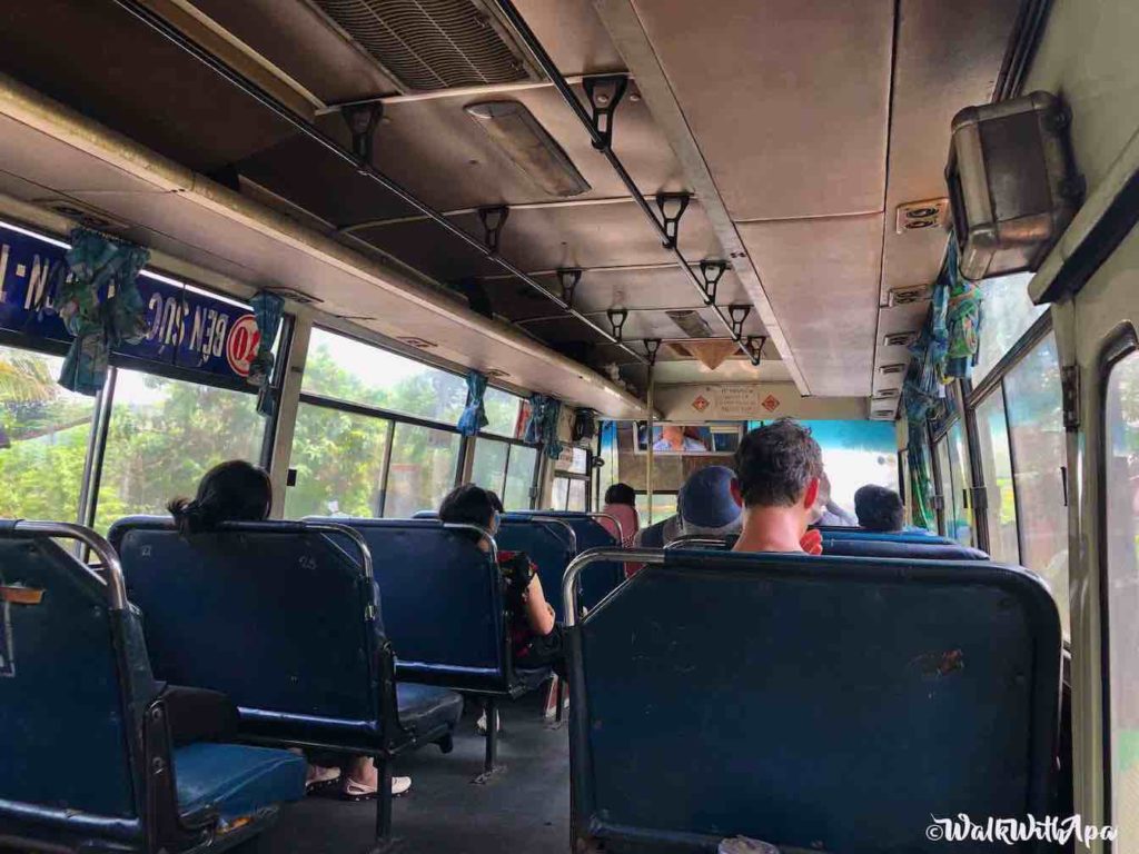 Inside Bus 79 to Cu Chi Tunnels, Public Transport in Vietnam